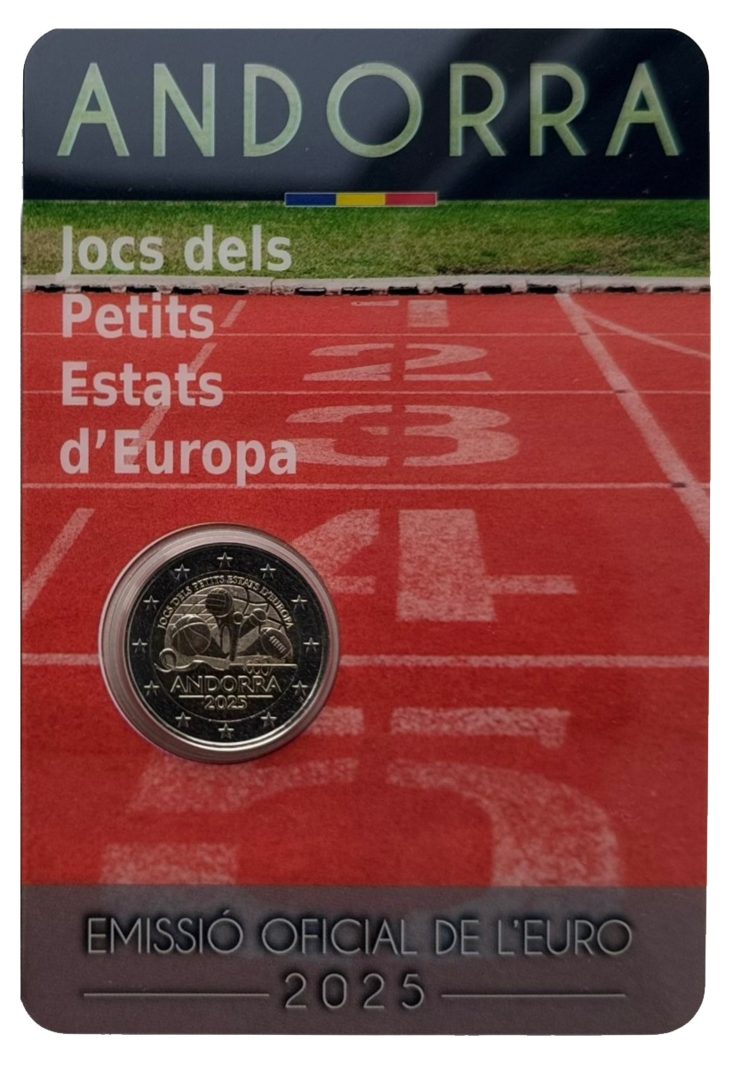 2 euros conmemorativa Juegos de los Pequeños Estados de Europa Año 2025
